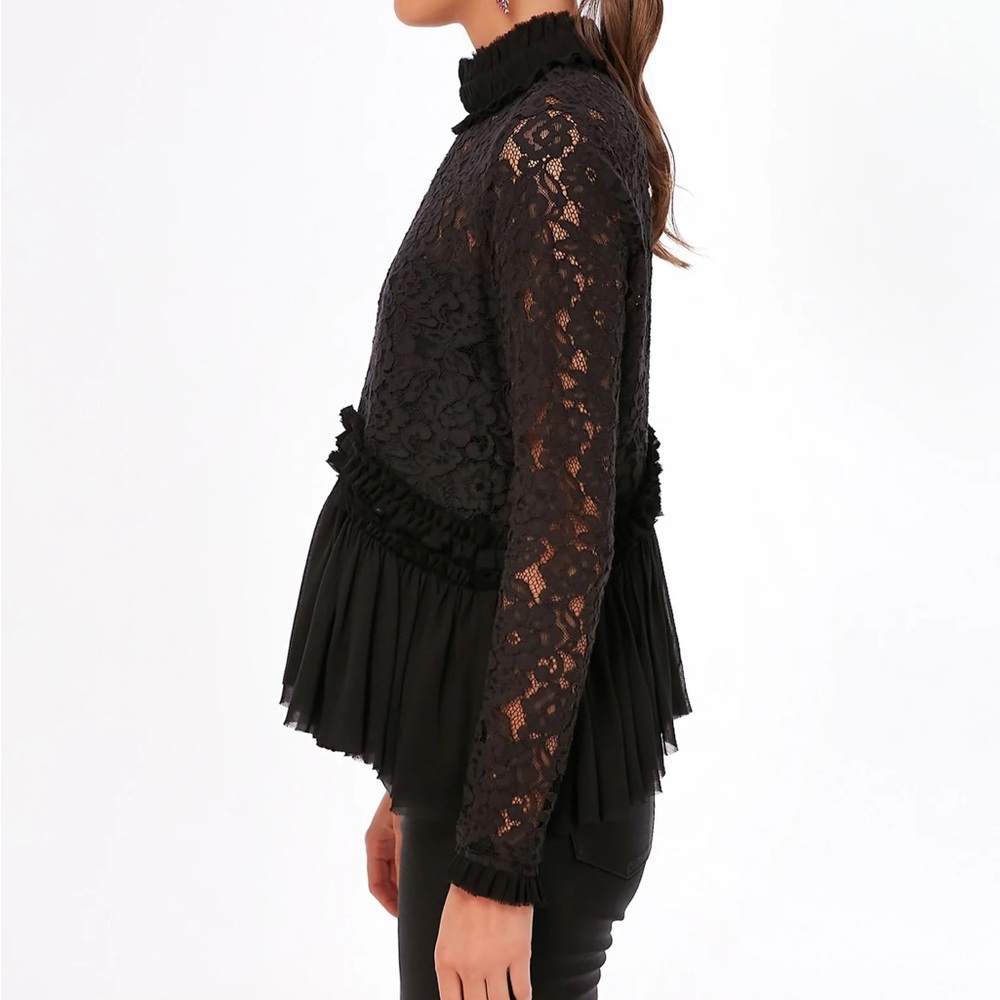 Black Lace Myla Top - Picture 3 of 12